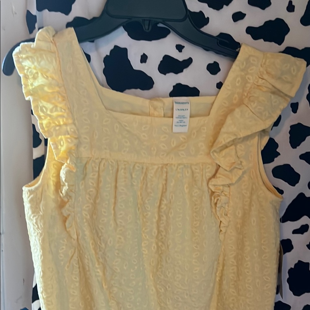 Yellow Ruffled Kids Blouse